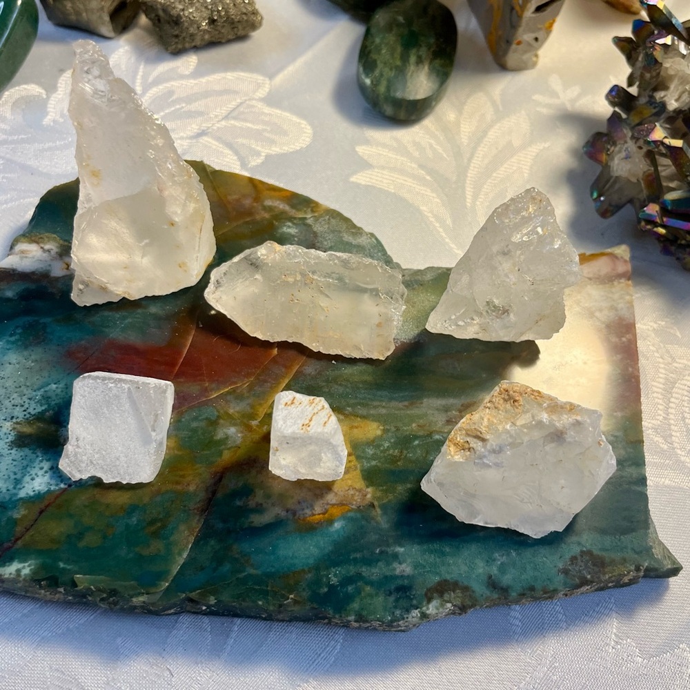 Natural Clear Quartz Crystal Set of 6